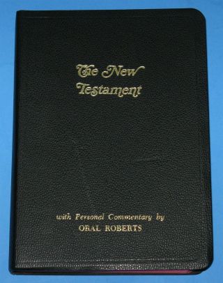 1969 King James Version Testament With Commentary By Oral Roberts Vtg Bible