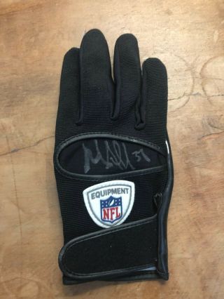 Nick Goings Carolina Panthers Game Used/worn Signed Glove