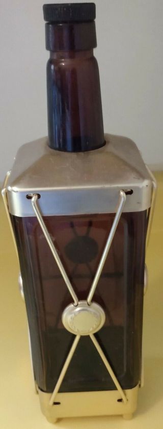 Vintage Swiss Harmony Inc.  Whiskey Decanter Bottle Music Box