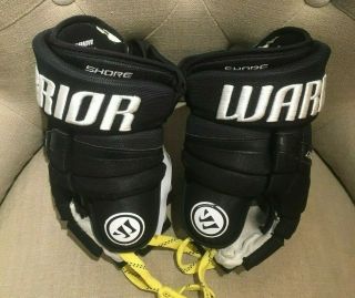 Photo Matched Nick Shore La Kings Warrior Qr1 Game Pro Stock Hockey Gloves