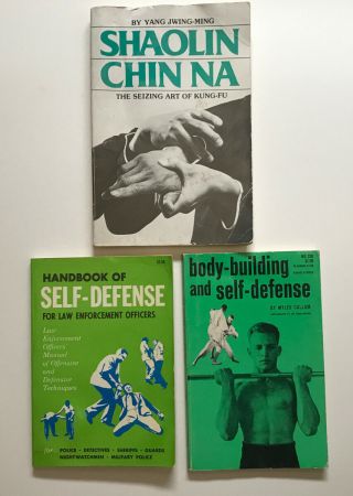 Vintage Self Defence Books Chin Na Karaté Kung Fu Martial Arts