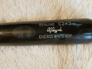 A.  J.  Pierzynski White Sox Broken Louisville Slugger Bat