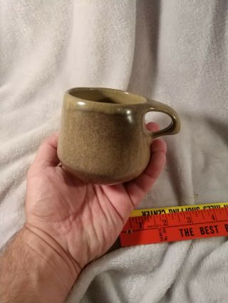 Vintage Bennington Pottery Mug Tan Brown 1365b Cup Vermont Estate Find