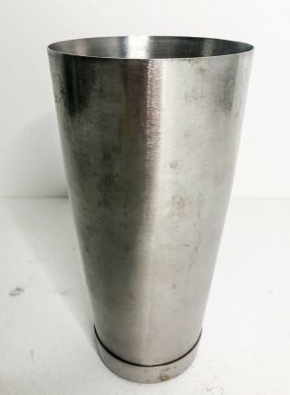 Vintage Milkshake Cup 18 - 8 Stainless Steel For Commercial Machine