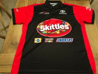 Kyle Busch Nascar Race Pit Crew Shirt Xl 2019 Skittles