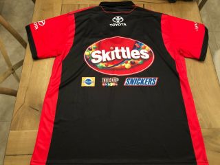 Kyle Busch NASCAR Race Pit Crew Shirt XL 2019 Skittles 2