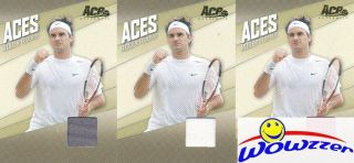 (3) 2007 Ace Authentic Roger Federer Match - Worn Jerseys All Different Colors