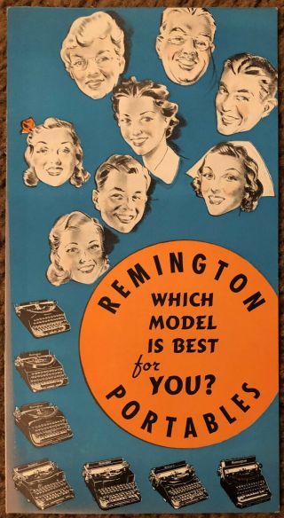 Vintage Remington Brochure From 1939 York World 