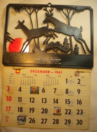 Vintage John Deere Calendar: James Larsen,  Storm Lake Iowa 1961