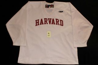 Harvard Crimson Practice [color Choice] Game Worn/used Hockey Jersey Ecac