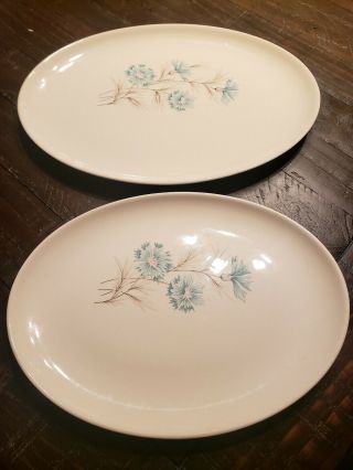Vintage Taylor Smith Taylor Serving Platters Boutonniere Ever Yours Mcm (ci)