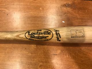 1999 Ronnie Belliard AUTO MILWAUKEE BREWERS Louisville Slugger Game Bat 33 