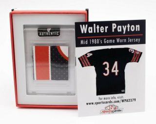 Walter Payton 1980’s Chicago Bears Game Worn Jersey Swatch
