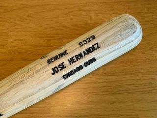 Chicago Cubs Jose Hernandez Game Cracked Bat