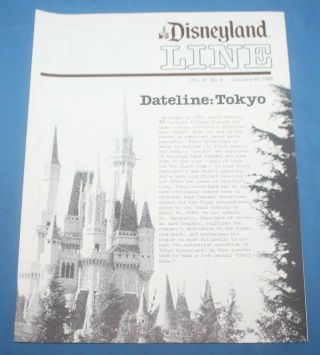 Vintage Disneyland Line Vol 15 No.  3 January 20,  1983 Cast Member Item