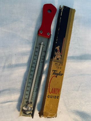 Vintage Taylor Candy Guide Thermometer
