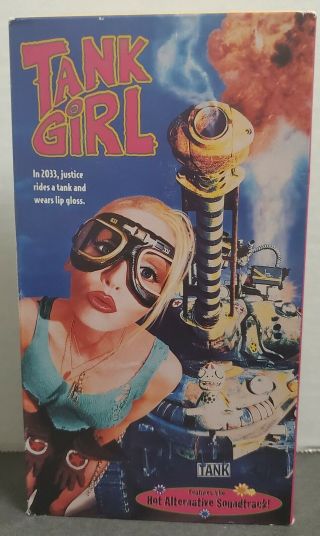 Tank Girl Vhs Vcr 1995 Lori Petty Ice - T Scifi Cyber Punk Comic Movie Vintage