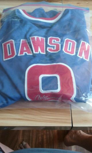 Andre Dawson Autographed Chicago Cubs Jersey