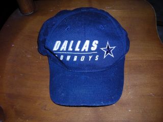 Nfl Vintage Dallas Cowboys Embroidered Team Hat,  Youth,  Adjustable,  Good Conditi