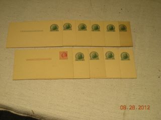 Lot10 Vintage Us Postal Cards W 1 Cent Jefferson Stamp And1 2cent Franklin Stamp