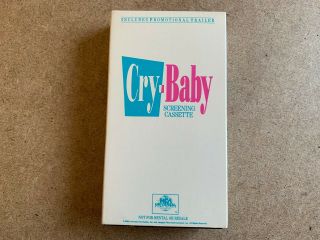 Vintage Cry - Baby Screening Cassette Vhs Video Tape Mca Universal Home Video