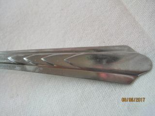 Vintage Ekco stainless pierced Serving Spoon EKS7 8 1/4 2
