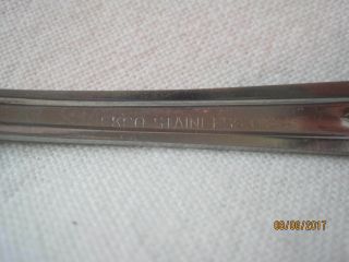 Vintage Ekco stainless pierced Serving Spoon EKS7 8 1/4 3