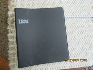 Ibm Logo Vintage 3 Ring Binder Black