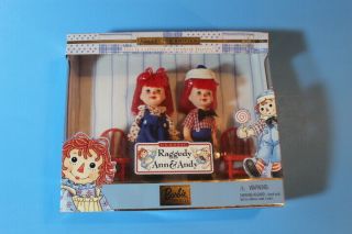 Kelly & Tommy As Raggedy Ann & Andy Doll Set 1999 Mattel Barbie Collectibles