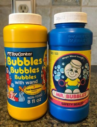 Vintage 1987 Tootsietoy Mr Wonder Bubbles - Empty Bottle & Wand,  Other Brand