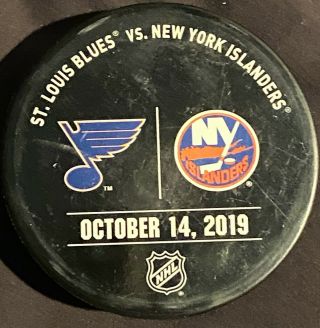 Ny Islanders Vs St.  Louis Blues Game 2019 Warm Up Puck
