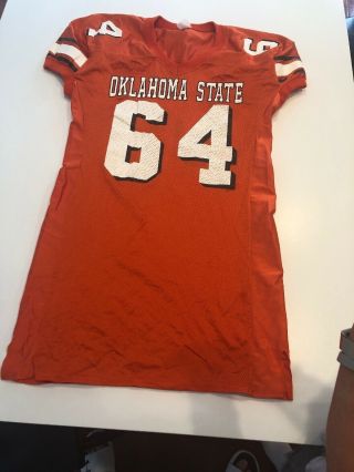 Game Worn Oklahoma State Cowboys Football Jersey 64 Size 4xl