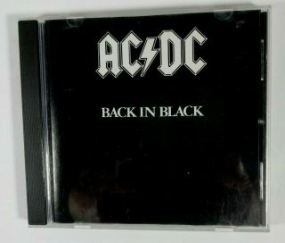 Ac/dc Back In Black Music Cd Vintage 1980