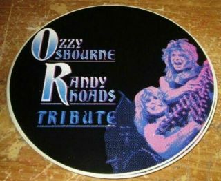 Ozzy Osbourne / Randy Rhoads Vintage Round Window Sticker