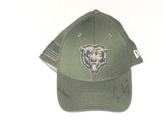Tanner Gentry Player Issued Chicago Bears 19 Salute To Service Era Hat Cap