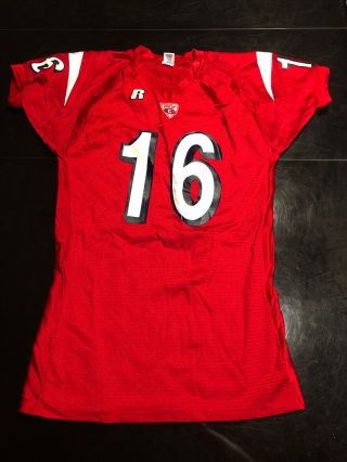 Game Worn Cornell Big Red Football Jersey Russell 16 Size Xl