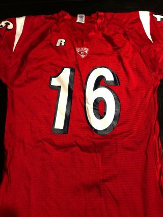 Game Worn Cornell Big Red Football Jersey Russell 16 Size XL 2