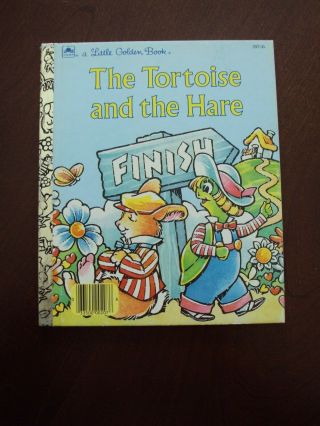 A Little Golden Book - The Tortoise And The Hare - Retold By Margo Lundell - Vintage,  C
