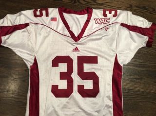 Game Worn Mexico State Aggies Football Jersey Adidas 35 Size 44 2