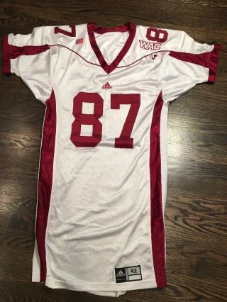 Game Worn Mexico State Aggies Football Jersey Adidas 87 Size 42