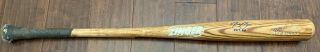 Jake Bauers 2014 Game Cracked Bat Autograph Signed Indians Rays