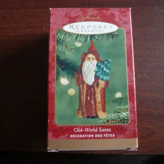 2001 Vintage Hallmark Keepsake Ornament Old World Santa Christmas Tree