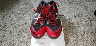 Tyler Flowers Atlanta Braves Game Autograph Cleats Mlb All Star
