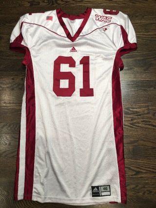Game Worn Mexico State Aggies Football Jersey Adidas 61 Size 46