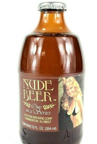 Vintage Nude Beer Empty Bottle 12 Oz 1st Series Eastern Brewing Hammonton Nj