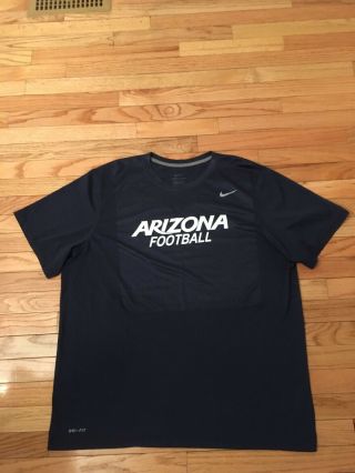 Arizona Wildcats Ncaa Nike Dri - Fit Team Issued Football Training Camp Shirt