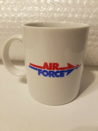 Vintage Us Air Force Aim High Recruiting Coffee Mug Tea Cup Usaf Memorabilia