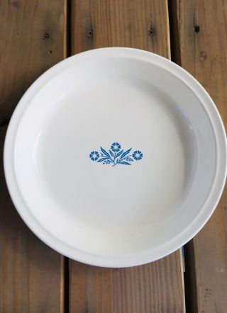 Vintage Corning Ware Blue Cornflower 9 " Pie Plate P - 309 Made In The Usa