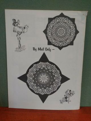 Vintage Elizabeth Hiddleson Crochet Pattern Book Vol 16 Doily Designs 1979 RARE 2