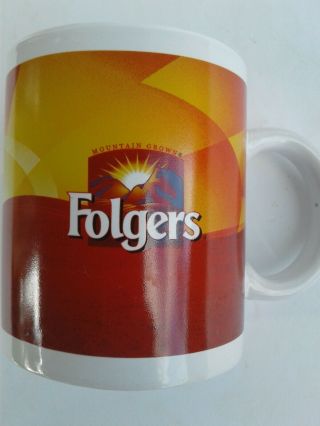 Classic Vintage Collectible Folgers Mountain Grown Coffee Mug Cup